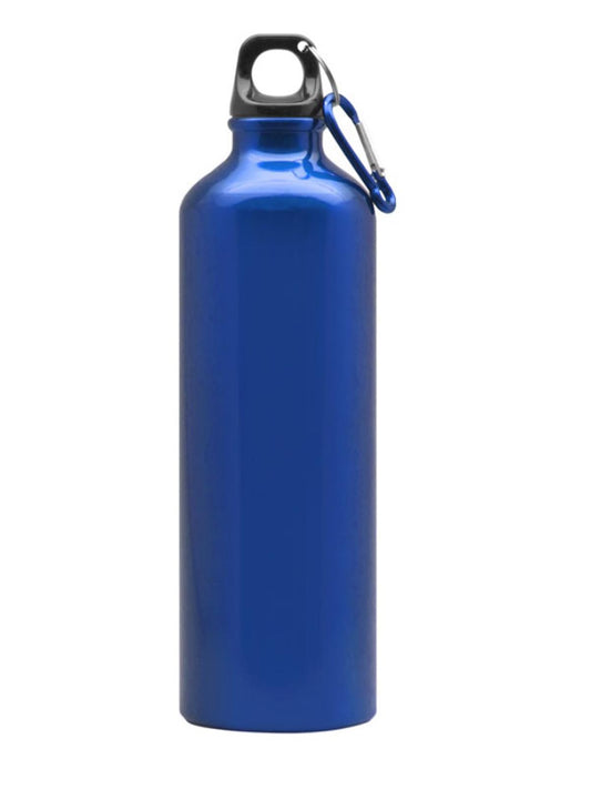 Botella de agua aluminio azul