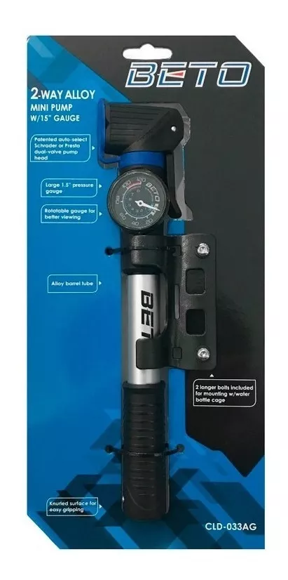 Bombín de Mano Beto-2 Way Alloy Mini Pump