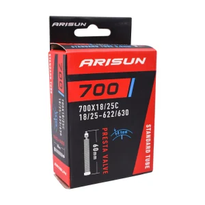 Cámara de Bicicleta Arisun 700x18/25C Válvula Presta