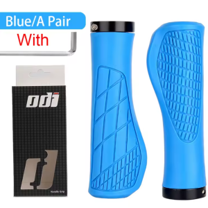 Puños ODI Ergonómicos Azul con Cierre Lock-On