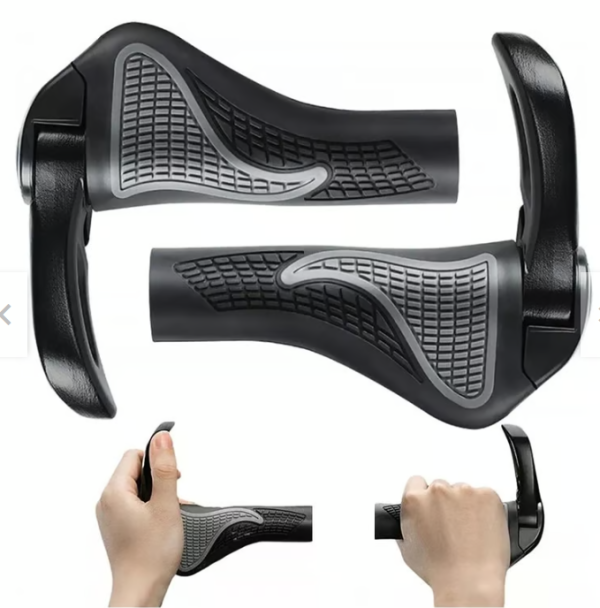 Puños de Bicicleta Ergonómico- Negros 135mm