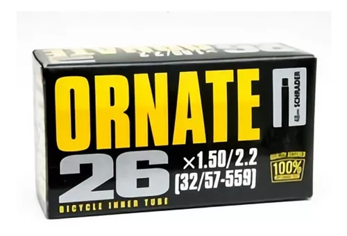 Cámara de Bicicleta Ornate 26" x 1.50/2.2 (32/57-559) Válvula Schrader